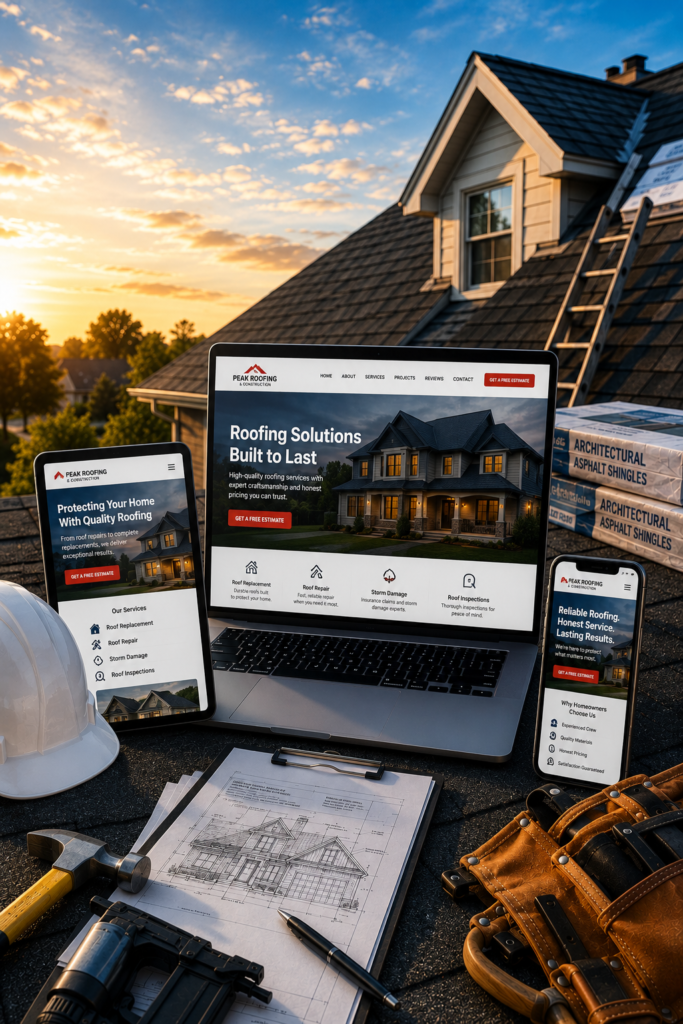 Roofing Companies Web Design