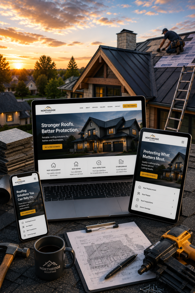 Roofing Companies Web Design