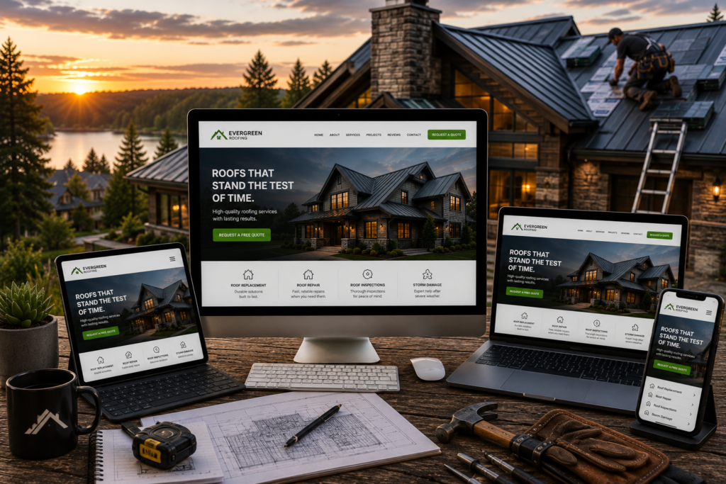 Roofing Companies Web Design