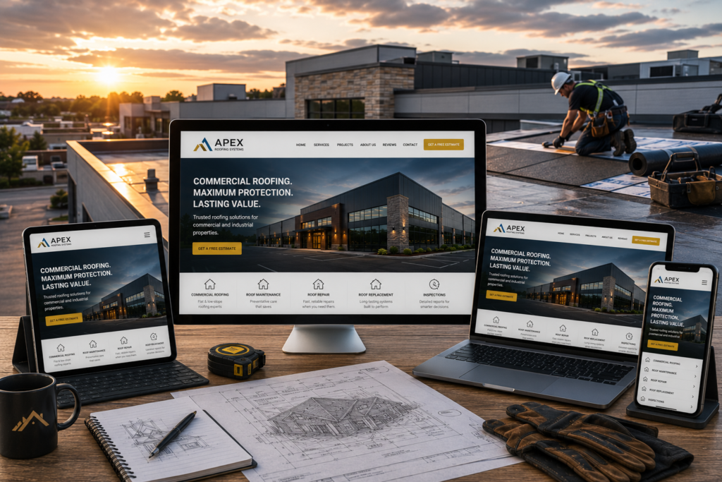 Roofing Companies Web Design