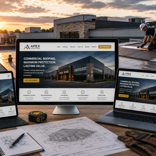 Roofing Companies Web Design
